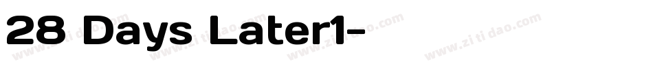 28 Days Later1字体转换